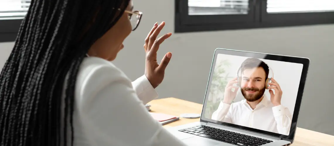 Australian patient on a telehealth video call with a natural health practitioner